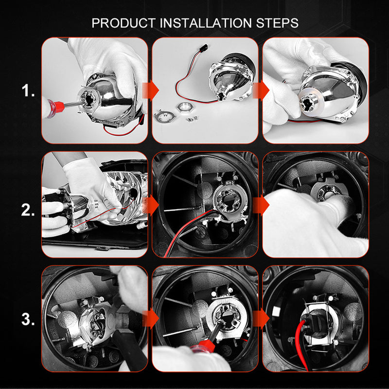 HID Bifocal Lens, Automobile And Motorcycle General Headlight Lens