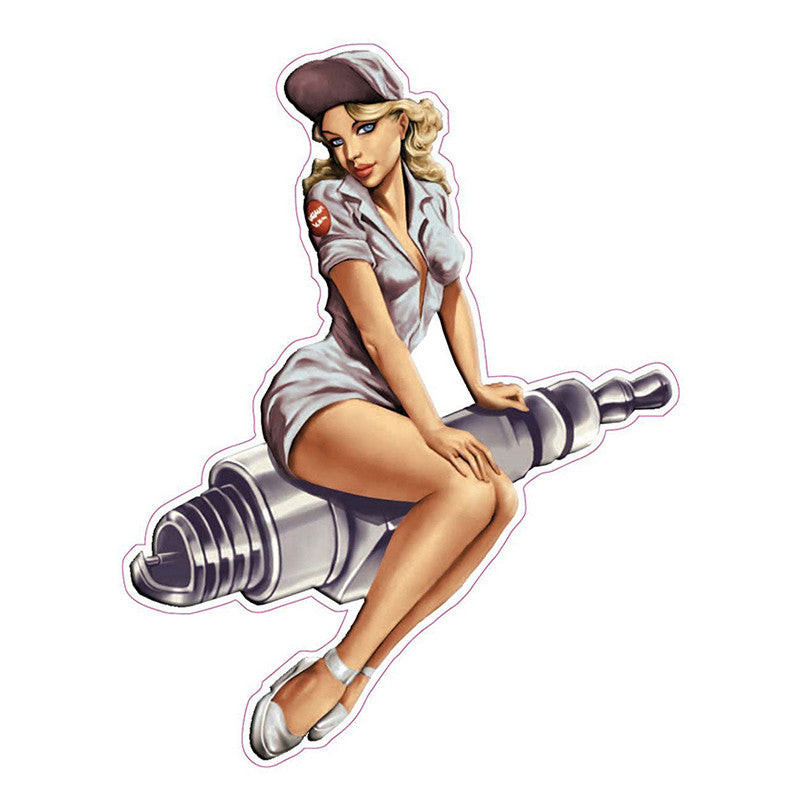 Anime Girl Waterproof Motorcycle Sticker
