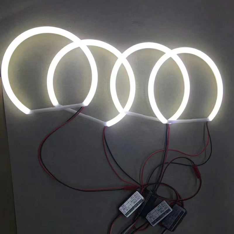 Car Modification COB Cotton Light Angel Eye Aperture Semicircle