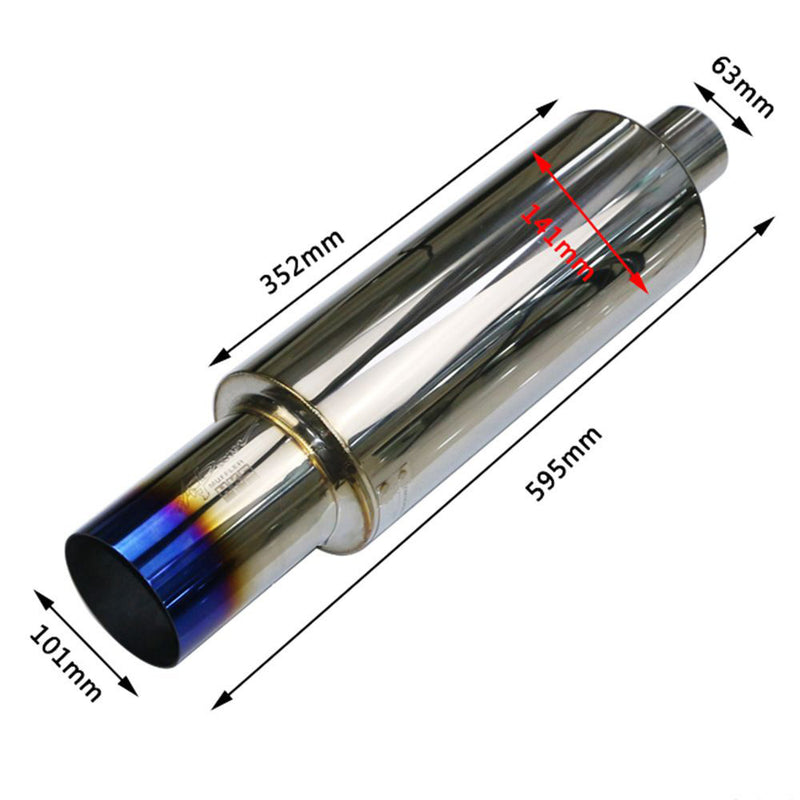 Applicable Car Exhaust Pipe Modification Sound Wave Straight Row